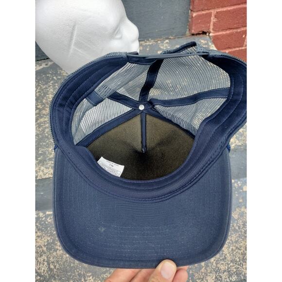 Patagonia Stand Up Blue/White Wave Surf Trucker Hat Snapback - Picture 6 of 7